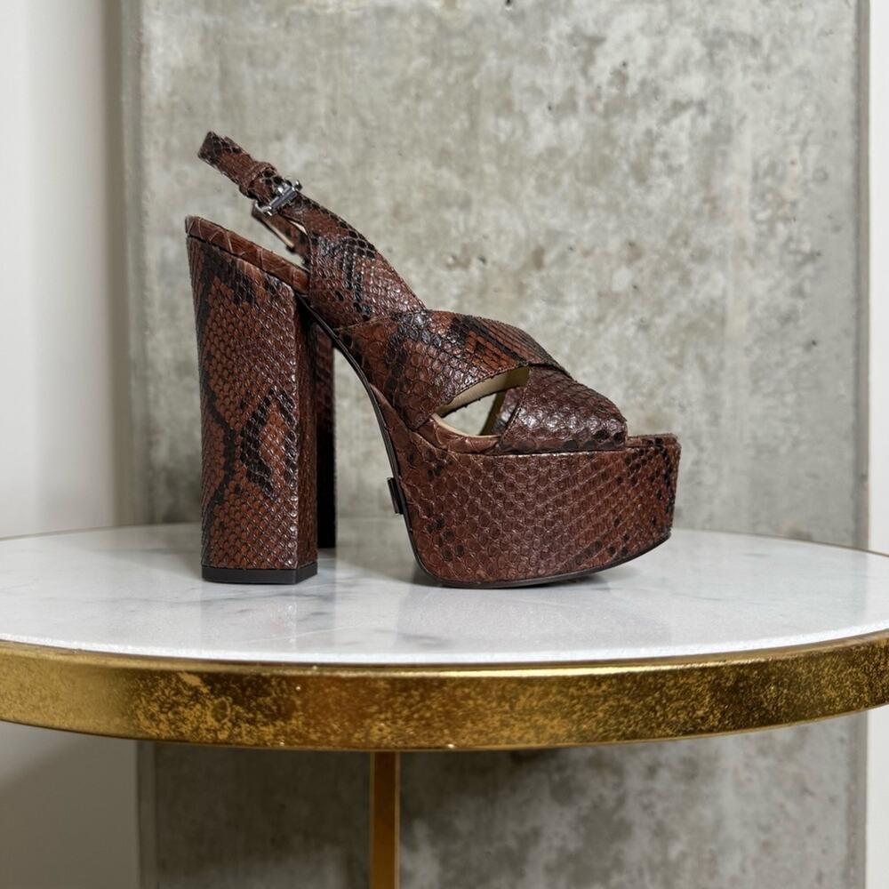 New Michael Kors Collection Candace Python-Emboss… - image 1